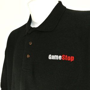 GAMESTOP Video Game Store Black Polo Shirt Employee Uniform NEW Size M Medium